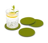 FILU - Sottobicchieri in feltro (set composto da 8 pezzi, scegliere il colore) Green