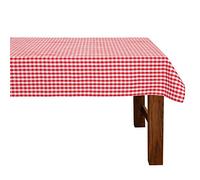 FILU - Tovaglia, 100% cotone, A quadretti rossi e bianchi., 140 x 140 cm