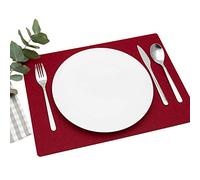 FILU Tovagliette in Feltro (colore a scelta) set da 4 pezzi , Tessuto, dunkelrot / bordeaux, eckig (30 x 45 cm)