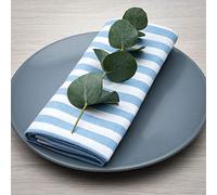 Filu - Tovaglioli, 100% cotone, Azzurro/bianco (a righe)., 100 % Baumwolle / 4er Pack