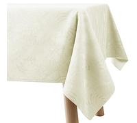 Filumi Tovaglia 110x140 cm crema, lavabile, per interni ed esterni, motivo geometrico Eris