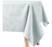 Filumi Tovaglia 140x320 cm argento, lavabile, per interni ed esterni, motivo geometrico Amalu