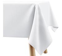Filumi Tovaglia 140x320 cm bianco, lavabile, per interni ed esterni, motivo geometrico Verte