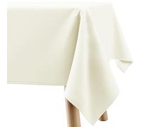 Filumi Tovaglia 140x320 cm crema, lavabile, per interni ed esterni, motivo geometrico Verte
