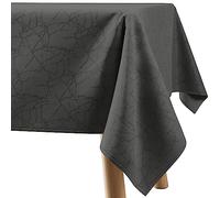 Filumi Tovaglia 140x320 cm grigio, lavabile, per interni ed esterni, motivo geometrico Manil