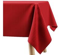 Filumi Tovaglia 140x320 cm rosso, lavabile, per interni ed esterni, motivo geometrico Verte