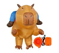 Filvczt Costume Capybara, Costume Gonfiabili Adulti, Abito Di Halloween Di Capybara, Con Design Per Guida, Inflazione Rapida E Ventola Della Batteria, 120-150 Cm/150-190 Cm, Per Bambini E Adulti