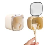 Filvczt Fermacavi Per Cavi A Parete,2 Pezzi Organizzatore Senza Fori,Con Copertura Trasparente Antipolvere E Gancio Adesivo Per Spine Elettriche - Per Cucina Camera Da Hotel Scuola Casa Ufficio