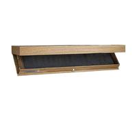 Filvczt Mensola per occultamento, mensola in legno, scomparto nascosto per porta, con design a parete, conservazione discreta e sicura, 40 x 24 x 7,2 cm, nero/bianco/legno, per la casa