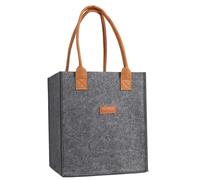 Filz-Weinflaschentasche - Filz-Einkaufstasche, 6 Fächer, Bierflaschentaschen, Reise-Handbiertaschen, Wiederverwendbar Für Picknick, Party, Reisen, Camping (23 X 18 X 26 Cm/9,06,09 10,24 Zoll), G