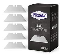 Filzada® 10x PROFI Lame trapezoidali per coltelli da tappeto - 0,5 x 0,5 mm - Lame di ricambio ultra affilate anche per coltelli da taglio