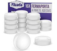 Filzada® 16x Fermaporta Maniglia a Muro Trasparenti Ø18mm - Paracolpi Porta