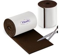 Filzada® 2x Feltrini autoadesivi - Rotolo (100 x 10 cm) - Marrone - Feltro professionale per mobili scivola con potere adesivo ideale