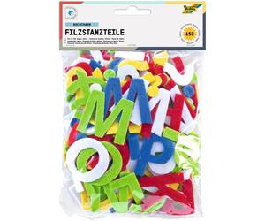 Filzstanzteile selbstklebend, Buchstaben (150 Stück) oder Zahlen (120 Stück) Buc