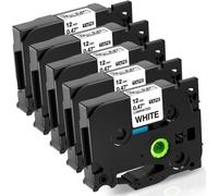 Fimax Tze-231 12Mm Nastro per Etichette Compatibile Con Brother P-Touch Tze Tz23