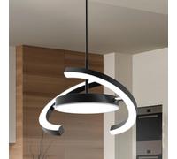 FIMEI Moderna Lampada a Sospensione a LED, Dimmerabile con Lampada a Sospensione Telecomando 3000-6000K Regolabile in Altezza Modello dell'Anello di Saturno per Sala da Pranzo,Soggiorno,Isola Cucina
