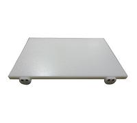 Fimel Materiale: Polietilene.Colore: Bianco. Dimensioni: 50x30x2 cm, con 2 Fermi di bloccaggio.Lavare accuratamente Prima del