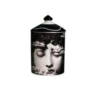 FimGlk Lina Cavalieri, vaso in ceramica per candele aromatiche, portapenna, barattolo di bellezza, barattolo di riserva in ceramica, mini vaso, portacandele, vassoio, bottiglia decorativa per la casa