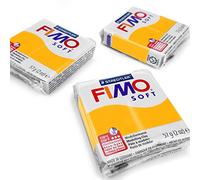 FIMO - Argilla da modellare da forno in polimero, colori più popolari, 57 g, set da 3 pezzi
