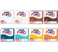 FIMO Effetto / Morbido/Pelle Cottura Forno Modellante Clay 57g - Colore Base Set