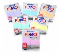 FIMO Effetto Polimero Forno Pasta da Modellare - 57g - Set Di 6 - Pastello