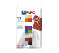 FIMO® Leather Effect Modelling Clay (forno-cottura) Confezione da 12 colori a...