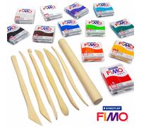 FIMO Morbida Modellante Clay Professionale Set 12 X 57g 7 Stampaggio Strumenti