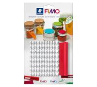 STAEDTLER FIMO- Lettere Kit Timbro Argilla, Colore Bianco, 56g, 8700 09