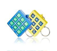FIMWOLZ Portachiavi Tic Tac Toe Portachiavi per Mini Gioco Tris in Plastica con Clip per Zaino per Bambini 8 ai 12 Anni per Compleanno Bomboniere per Ragazzi