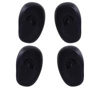 FIMWOLZ Set da 2 paraorecchie in silicone riutilizzabili, per proteggere il colore dei capelli durante la tintura. Impermeabili e adatti a uso domestico, in doccia, bagno o salone. trasparente blu