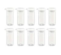 FIMWOLZ Set of 10 Plastic Salt Shakers Extra Small Salt and Pepper Shakers with Lid for Camping Lunch Container 10ml