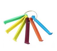 Fin Comb - Materiale PP leggero e durevole, 6 taglie di colore coded, Condenser Cleaning Comb | Air Conditioner Fin Straightener with Practical Keychain For HVAC Maintenance