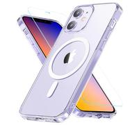 Fin2feel Custodia per iPhone 12 Mini Mag-Safe [1 x 9H vetro di protezione di qualità militare] antiurto, antigraffio, magnetica, per iPhone 12 Mini, trasparente