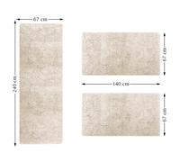 Fina Bordura Per Letto Sphinx 3 Pezzi Tappeto Runner Pelo Lungo Set 3