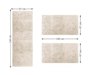 Fina Bordura Per Letto Sphinx 3 Pezzi Tappeto Runner Pelo Lungo Set 3