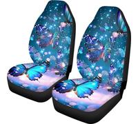 Finagallathe Blue Butterfly - Coprisedili anteriori per auto, universali, per auto, SUV, berlina, camion