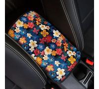 Finagallathe Copribracciolo floreale per auto con design floreale, in poliestere traspirante, per donne e uomini, universale, per la maggior parte delle auto, berline, camion, accessori interni auto