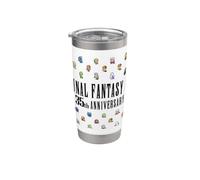 FINAL FANTASY Anniversary Collection FFIV Pixel Characters Bicchiere termico in acciaio inox doppia parete