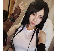 Final Fantasy Noctis Lucis Caelum Tifa.lockhart Parrucche Cosplay Nero Lungo Rettilineo Parrucca Sintetica Resistente Al Calore per Uomini Adulti