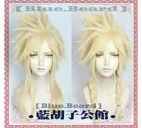 Final Fantasy Vii 7 Cloud Strife Bionda dorata Parrucche Cosplay Parrucca per capelli in fibra ad alta temperatura + Parrucca Cap Cloud Strife