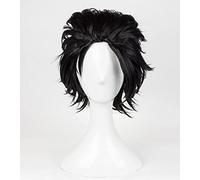 Final Fantasy Vii Final Fantasy 7 Ff7 Zack Fair Breve Parrucca Sintetica Per Capelli Parrucca Cosplay In Stile + Cappuccio Per Parrucca Nera