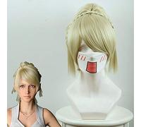 Final Fantasy Xv Lunafrena Nox Fleuret Parrucca Cosplay 30 Cm Lungo Rettilineo Parrucca Di Capelli Sintetici Gioco Costume Party Biondo Donne Final Fantasy
