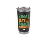 Final Match Snack Manager Humor Bicchiere termico in acciaio inox doppia parete