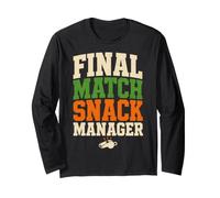 Final Match Snack Manager Humor Maglia a Manica