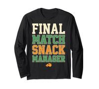 Final Match Snack Manager Humor Maglia a Manica