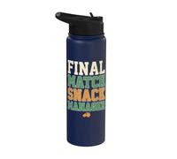 Final Match Snack Manager Humor Stainless Steel Insulated Water Bottle