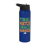 Final Match Snack Manager Humor Stainless Steel Insulated Water Bottle