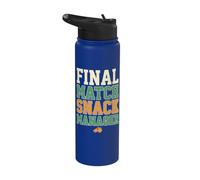Final Match Snack Manager Humor Stainless Steel Insulated Water Bottle