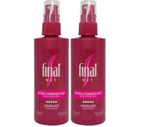 Final NET Tenuta extra forte - Fixing Spray, Spray lucidante, tenuta extra forte per ricci e capelli lisci, lacca per capelli da donna, spray per capelli da uomo, spray per capelli non profumato,