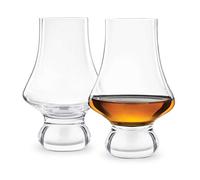 Final Touch Bicchieri da degustazione di whisky, set di 2 bicchieri in cristallo senza piombo, rinforzati in titanio DuraShield, realizzati a mano (LFG4122)